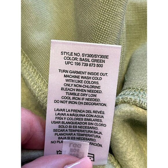 NEW Champion Womens Crewneck Soft Comfort Fleece Sweatshirt M NWOT Basil Green - Picture 3 of 5